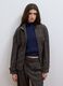 Shacket marrone in viscosa elasticizzata a quadri over fit_0