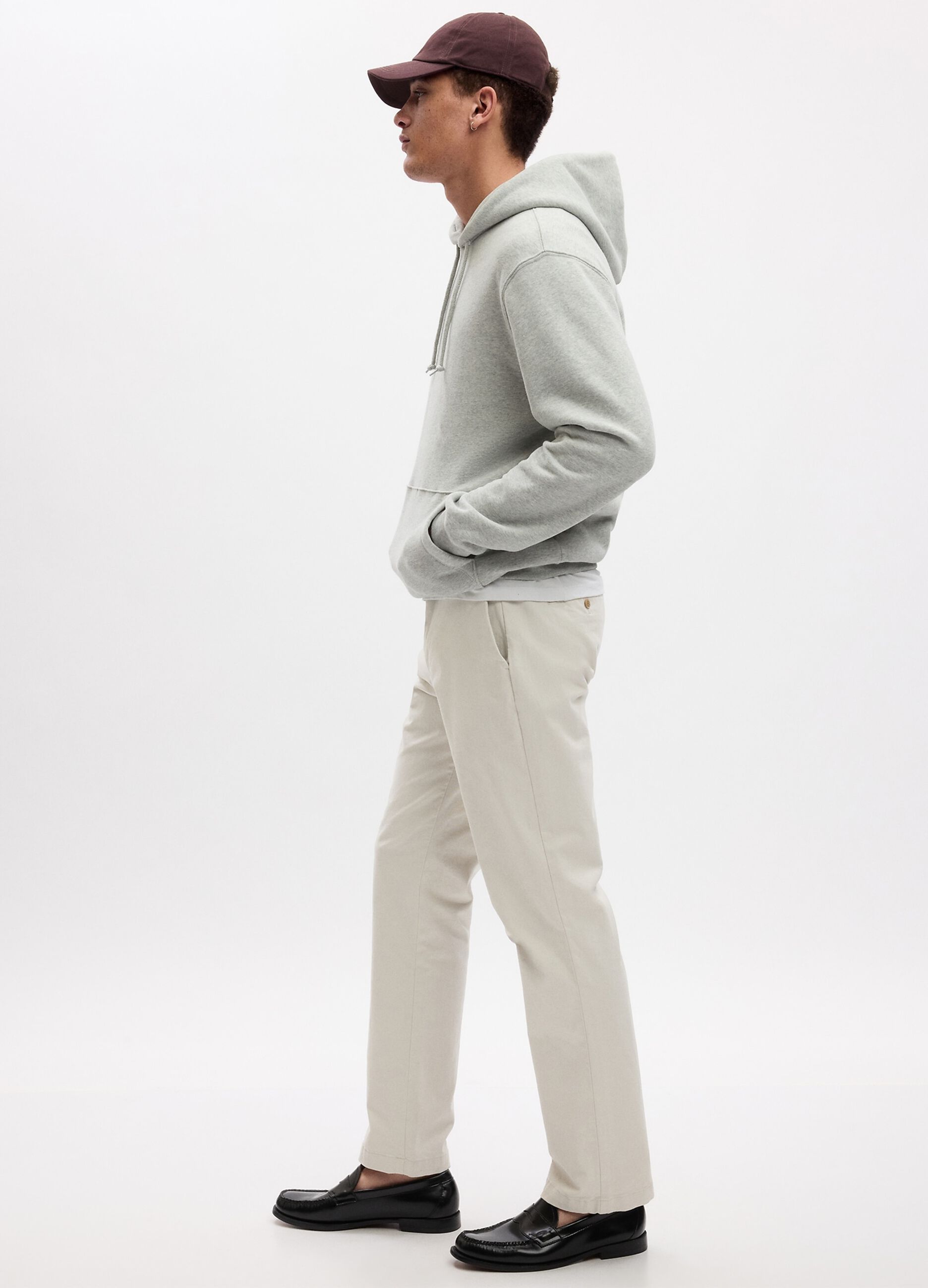 Straight-fit trousers in stretch cotton