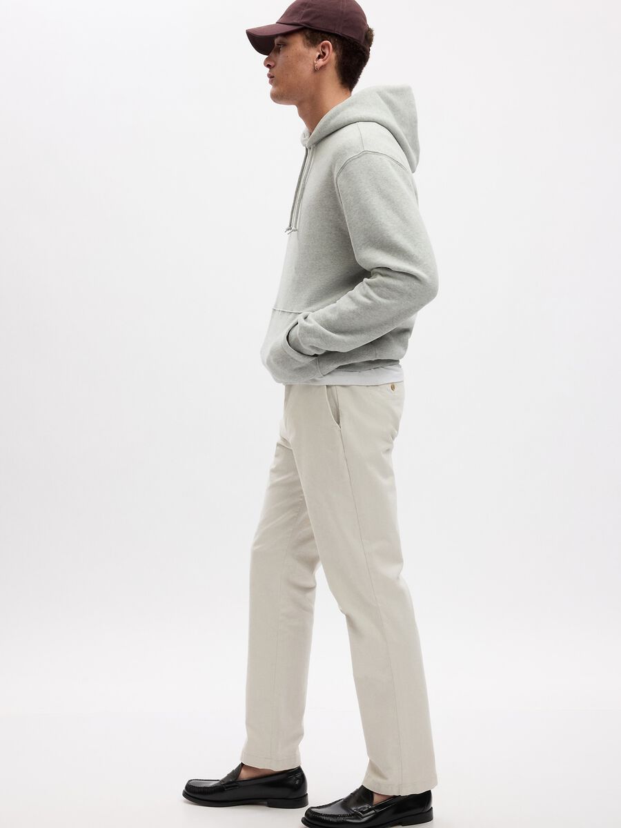 Straight-fit trousers in stretch cotton_1