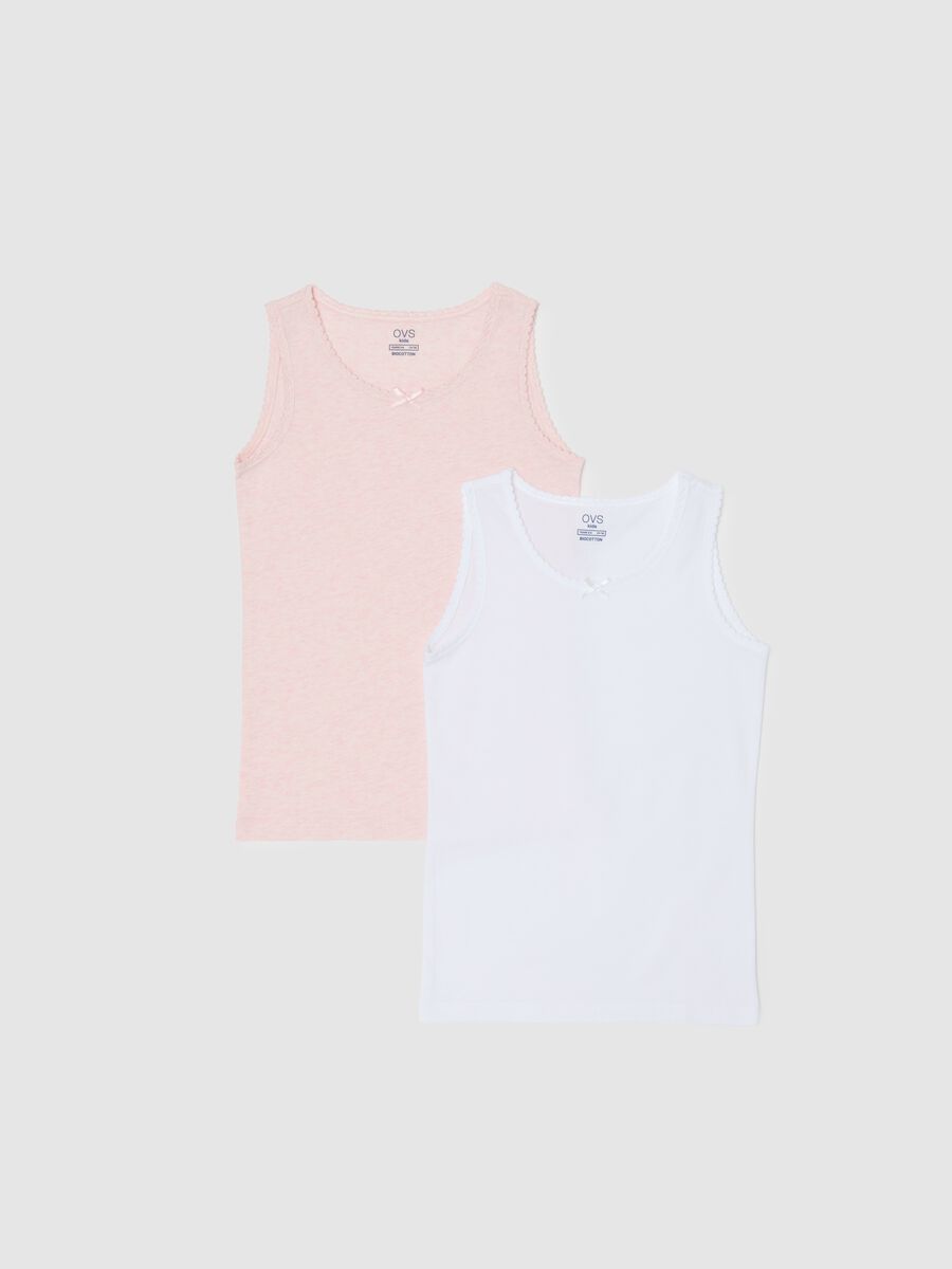 Pink pure cotton vest_0