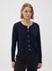 Blue pure cotton cardigan regular fit_1