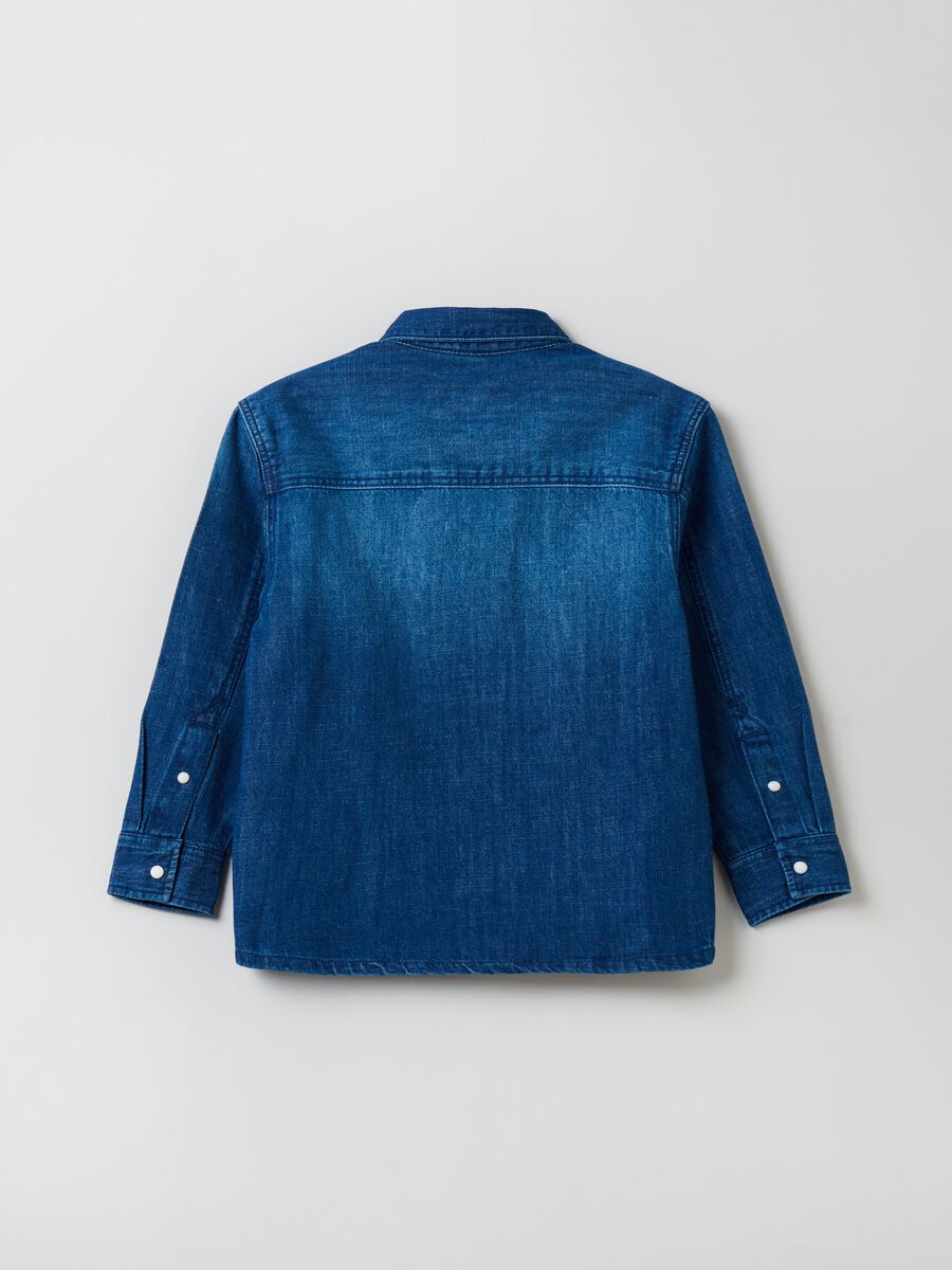 Camicia in denim con tasche_1
