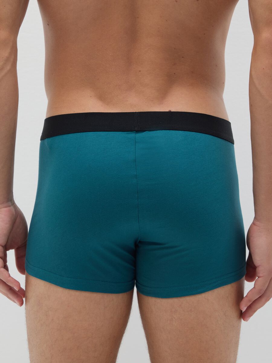 Blue Pure Cotton Boxer Set Regular Fit_2