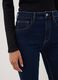 Blue denim cropped slim-fit jeans in stretch cotton and viscose_3