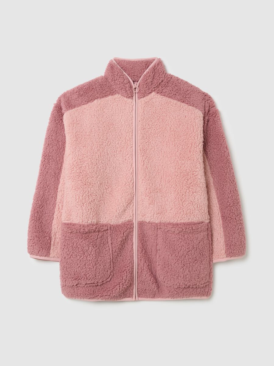 Vestaglia rosa con tasche_0