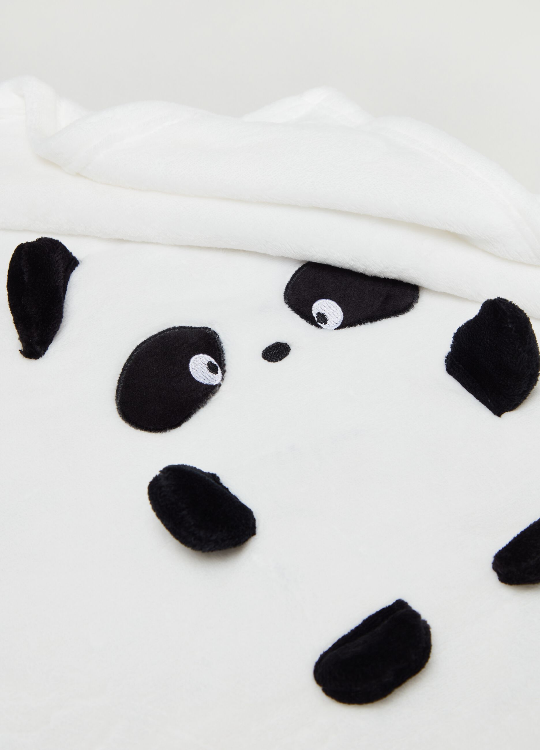 Coperta in velour con panda_1