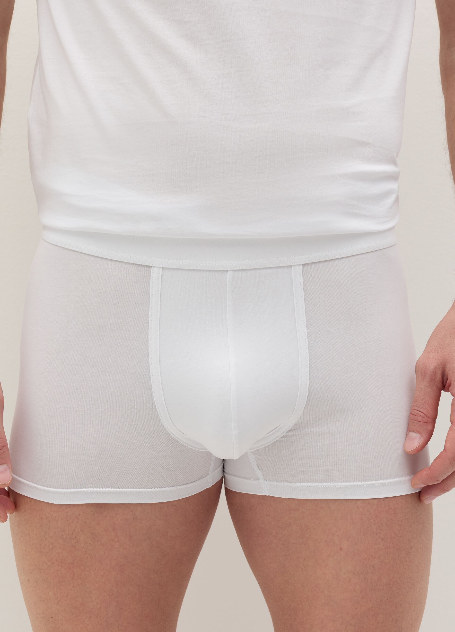 Two-pack boxer shorts in stretch mercerised cotton
