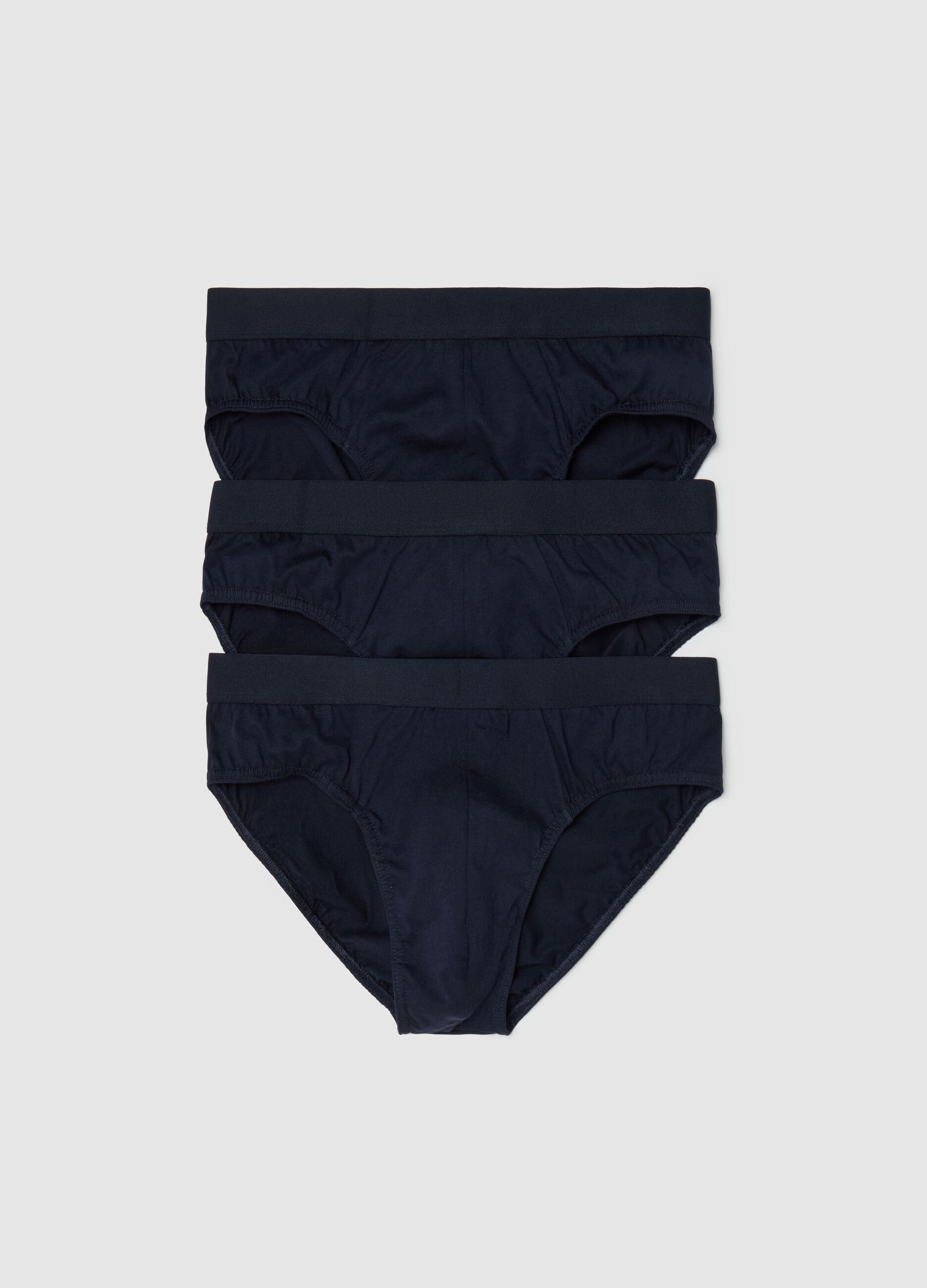Three-pack briefs in organic cotton
