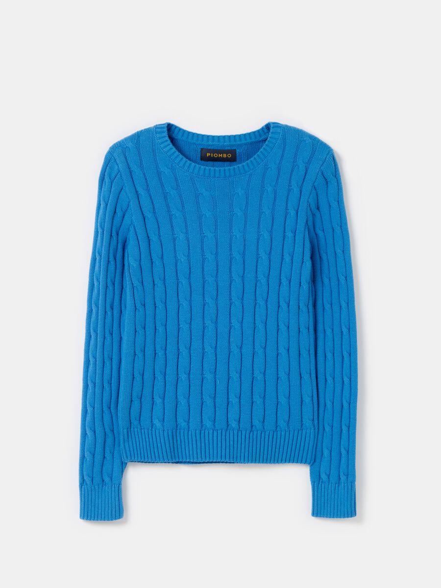 Ribbed pullover with cable-knit design_3