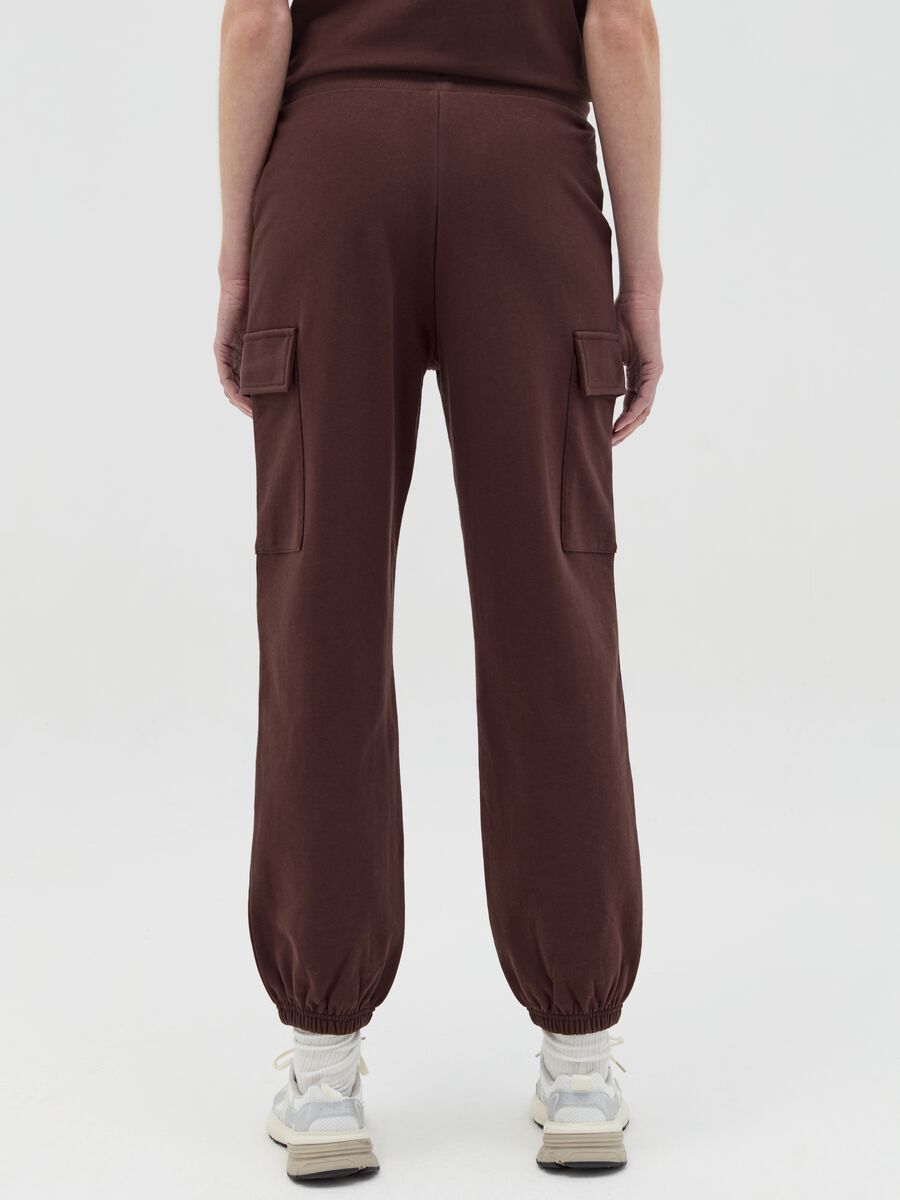 Cargo joggers in fleece_3
