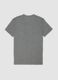 Grey V-neck T-shirt in pure organic cotton_1