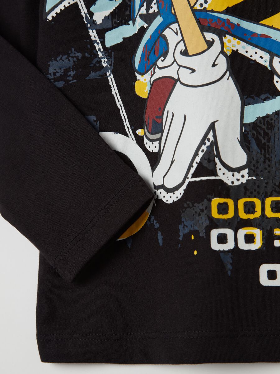 T-shirt with long sleeves and Sonic print_3