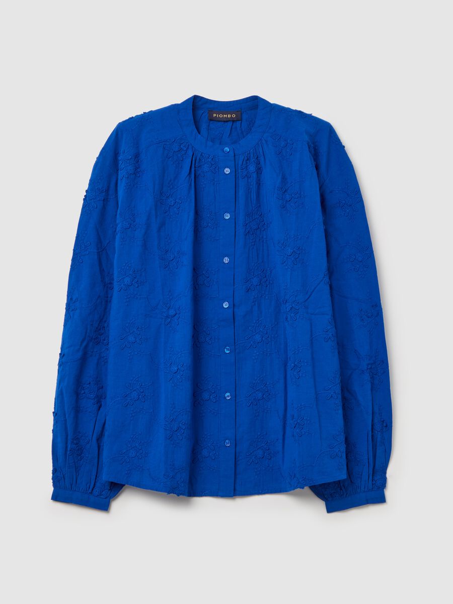 Shirt with all-over floral embroidery_4