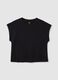 Women's Black Pure Cotton T-shirt_4