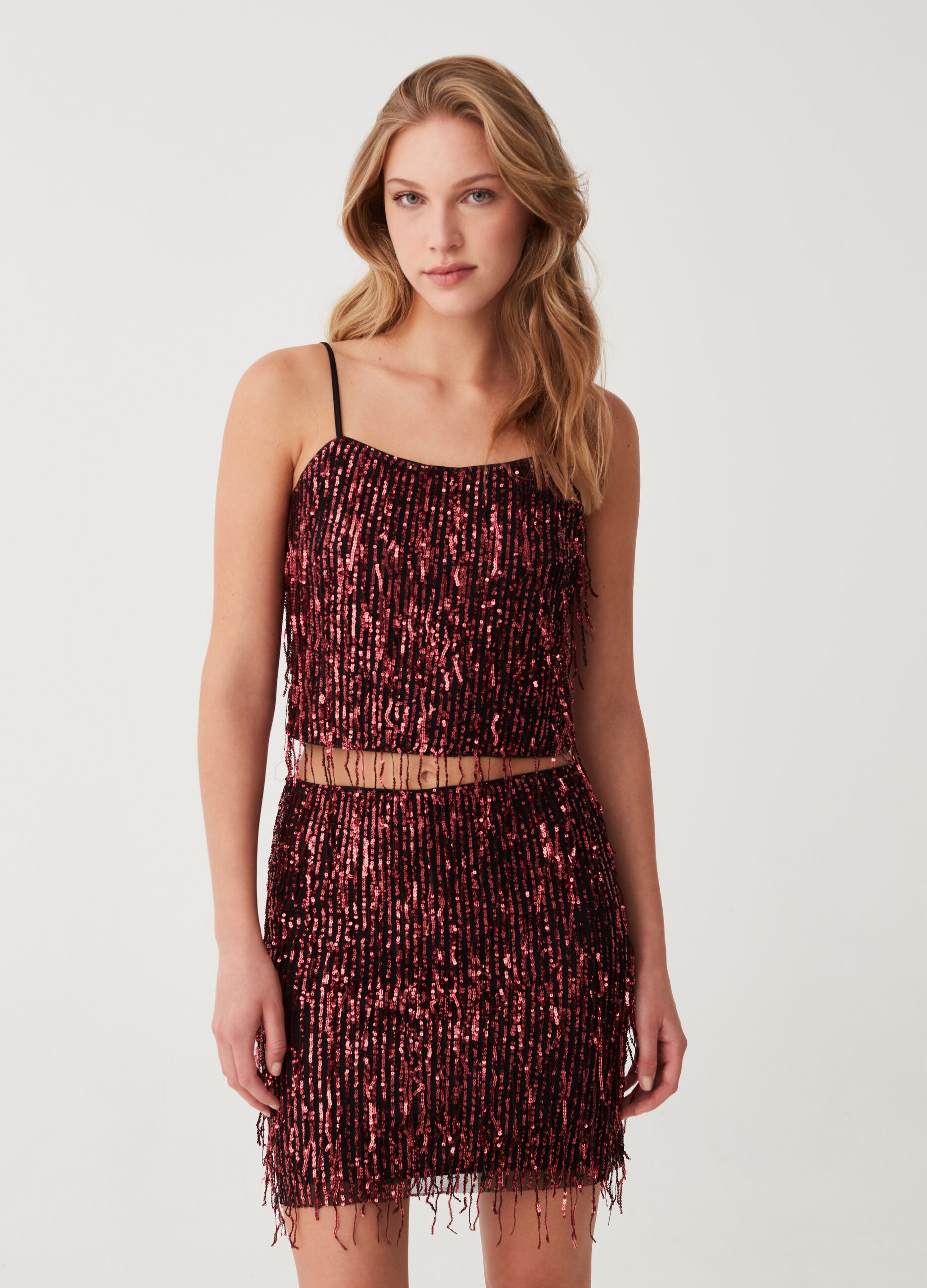 Vestito new arrivals paillettes ovs