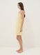 Yellow organic cotton nightdress with thin straps_1
