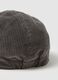 Pure grey cotton corduroy hat_2