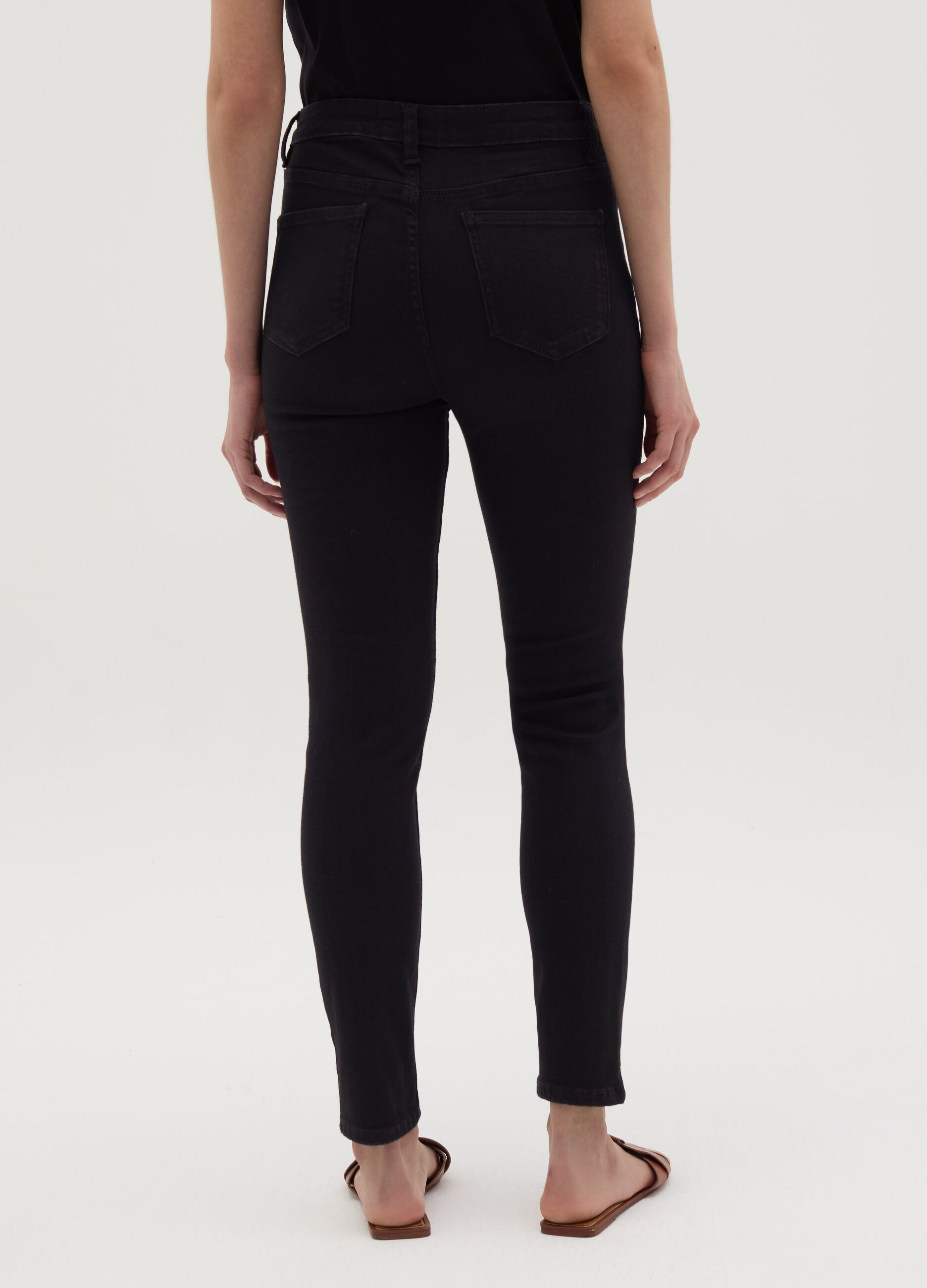 Cropped skinny-fit jeans
