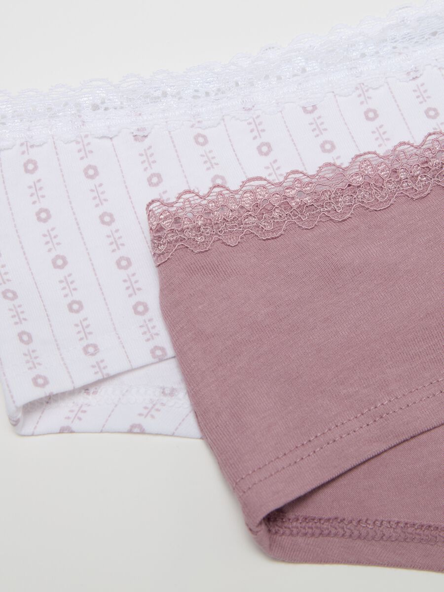 Two-pack French knickers with lace pattern_5