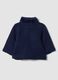 Cappotto blu notte imbottito con collo regular fit con collo effetto peluche_1