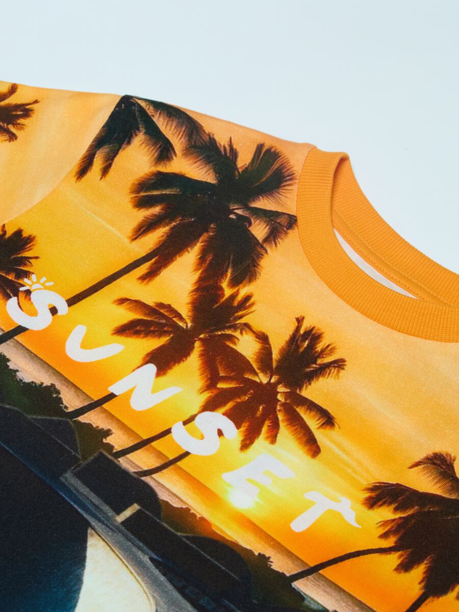 T-shirt with Malibu skateboard park print_2