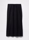 Long black skirt in linen and viscose_4