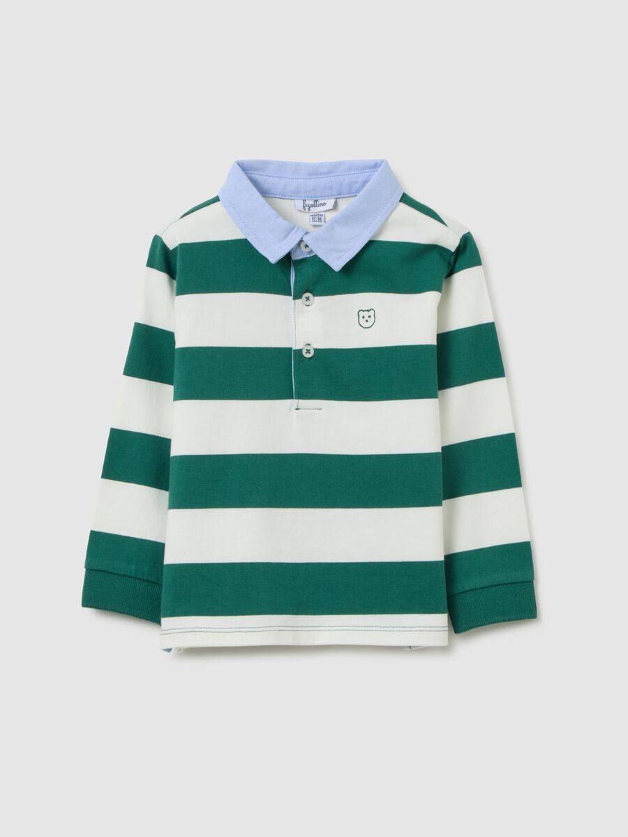 Children's Polo in Pure Multicolour Cotton Regular Fit_0