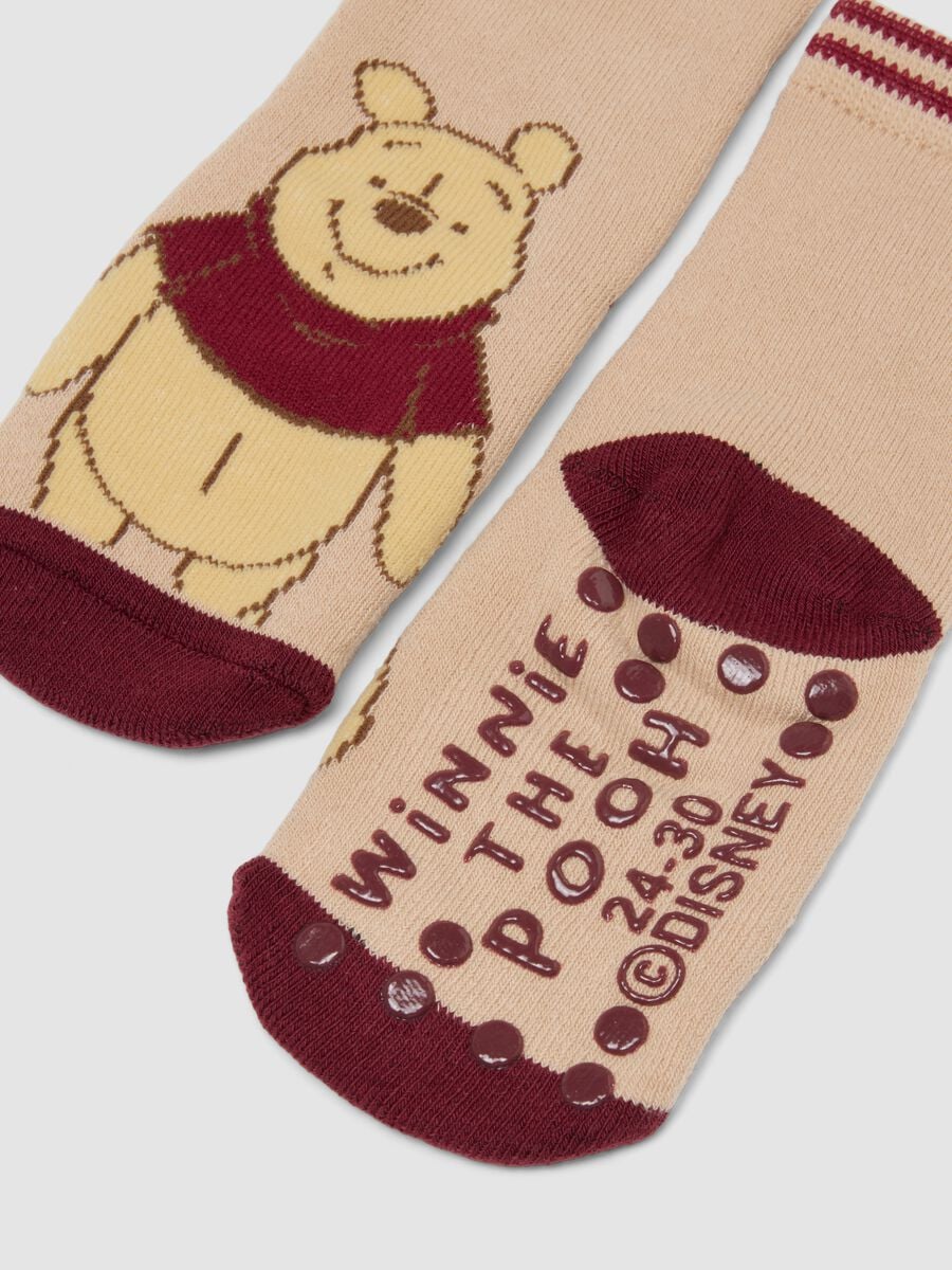 2-pack of Winnie the Pooh non-slip socks in stretchy organic cotton_1