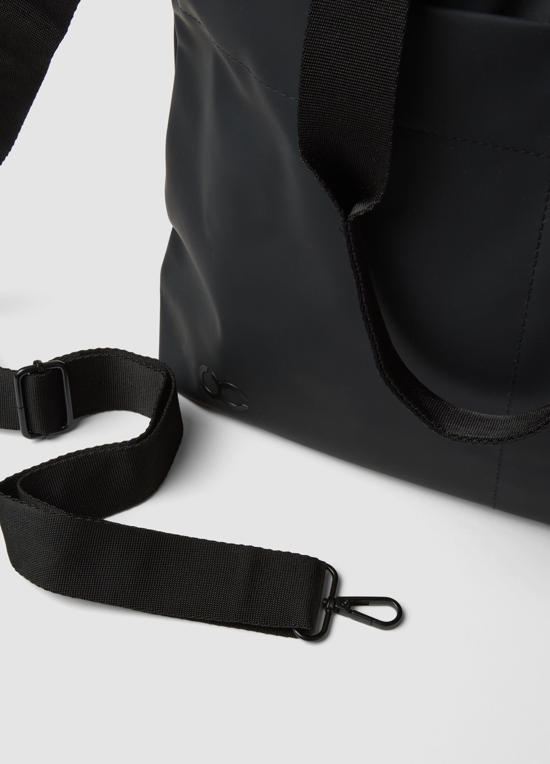 Black Handbag with Detachable Shoulder Strap