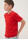 T-shirt in puro cotone rossa da ragazzo regular fit_0