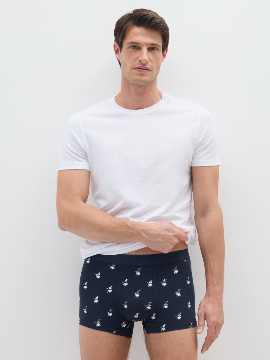 Twin-pack regular fit blue stretch cotton boxers_0