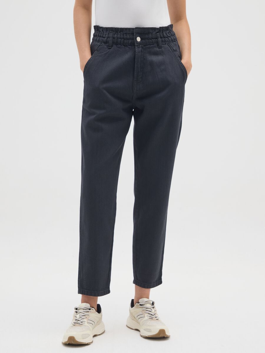 Blue slouchy cotton jeans_1