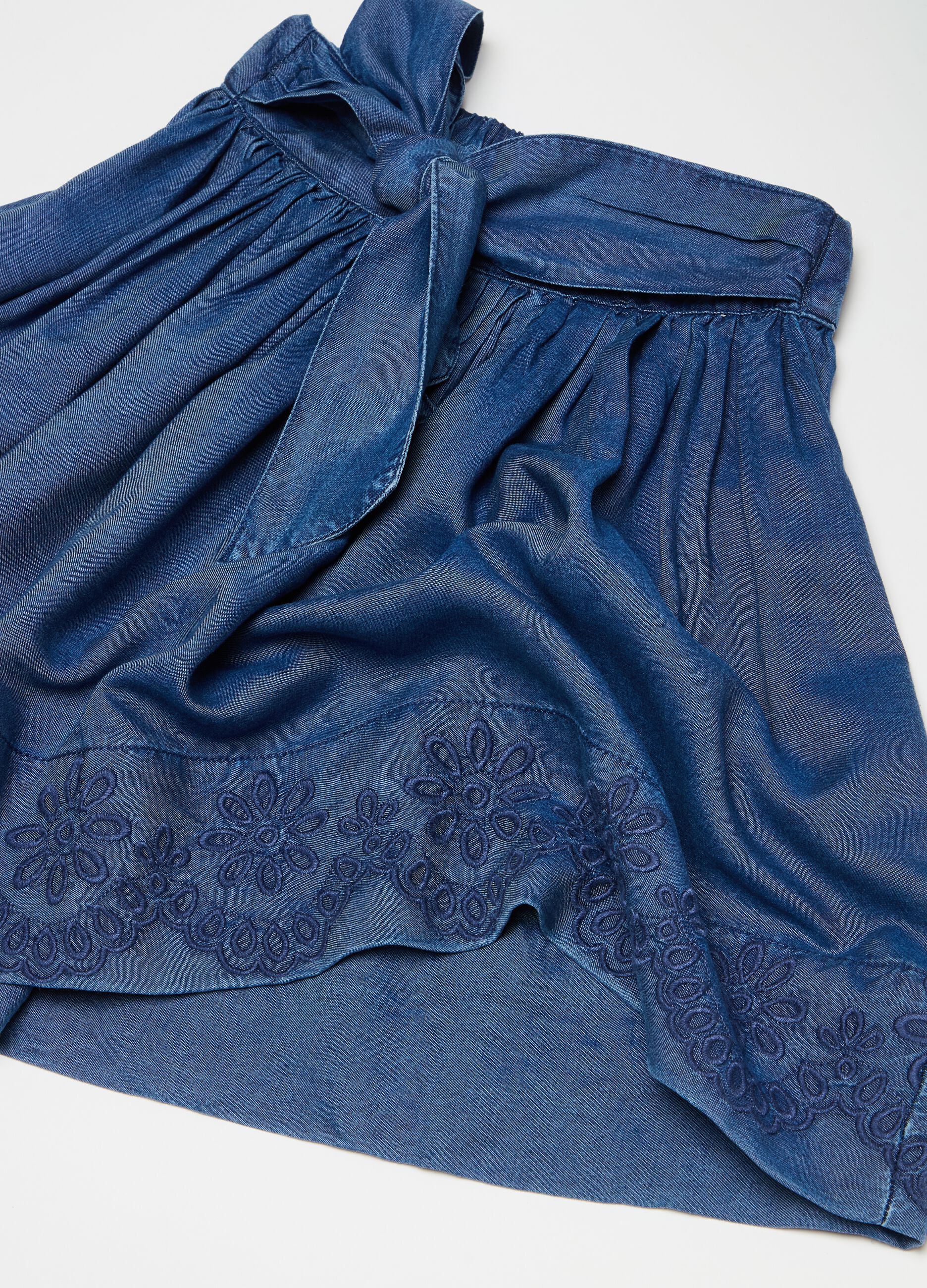 Skirt in TENCEL™ Lyocell with embroidery