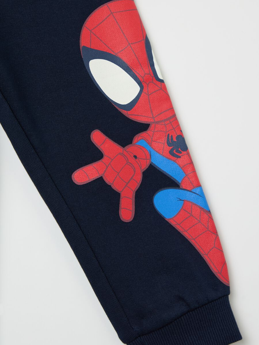 Joggers with drawstring and Spidey print_3