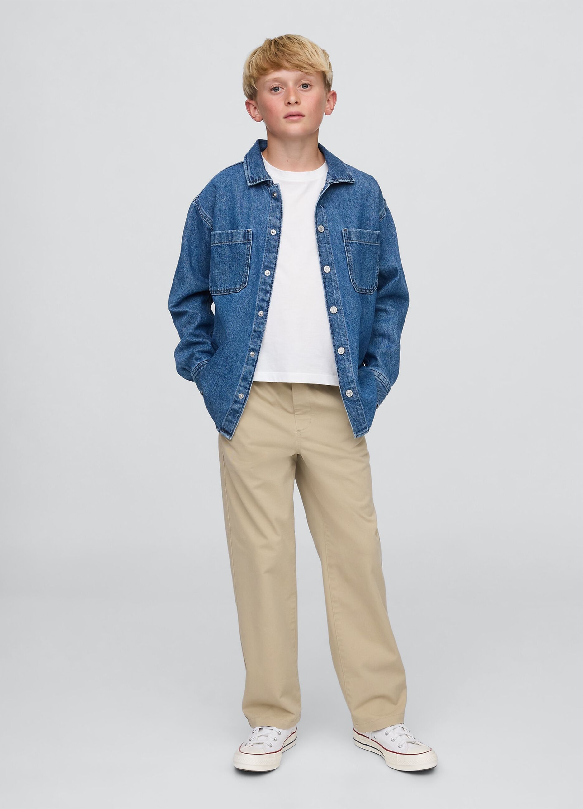 Pantaloni beige regular elasticizzati