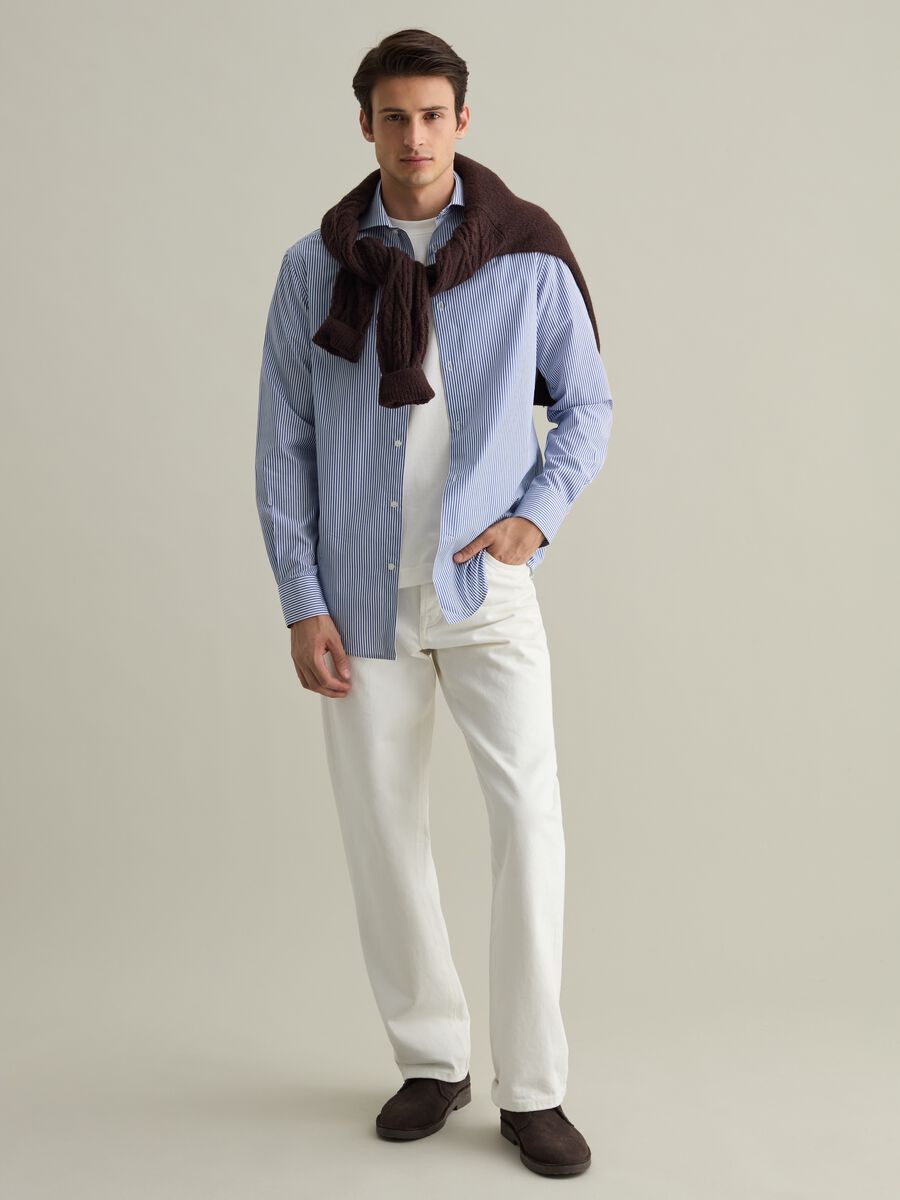 Regular-fit striped cotton shirt_1