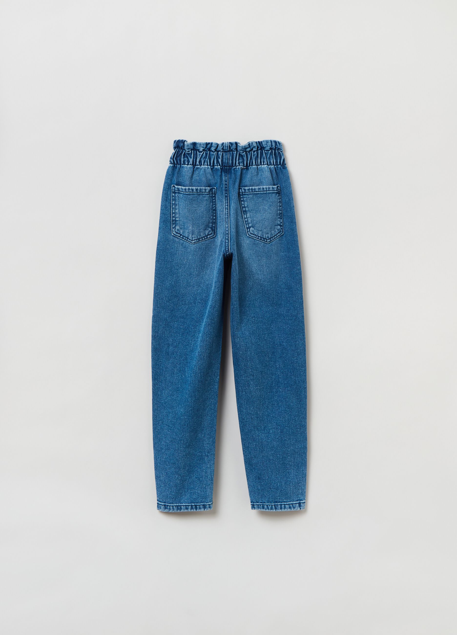 Jeans paper bag con tasche _1