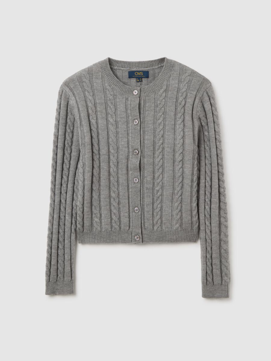 Grey Knitted Cardigan_4