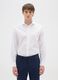 White slim fit pure cotton shirt_0
