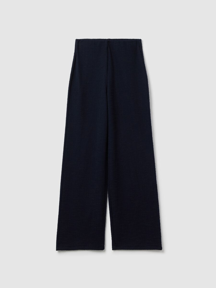 Wide-leg trousers with woven design_4