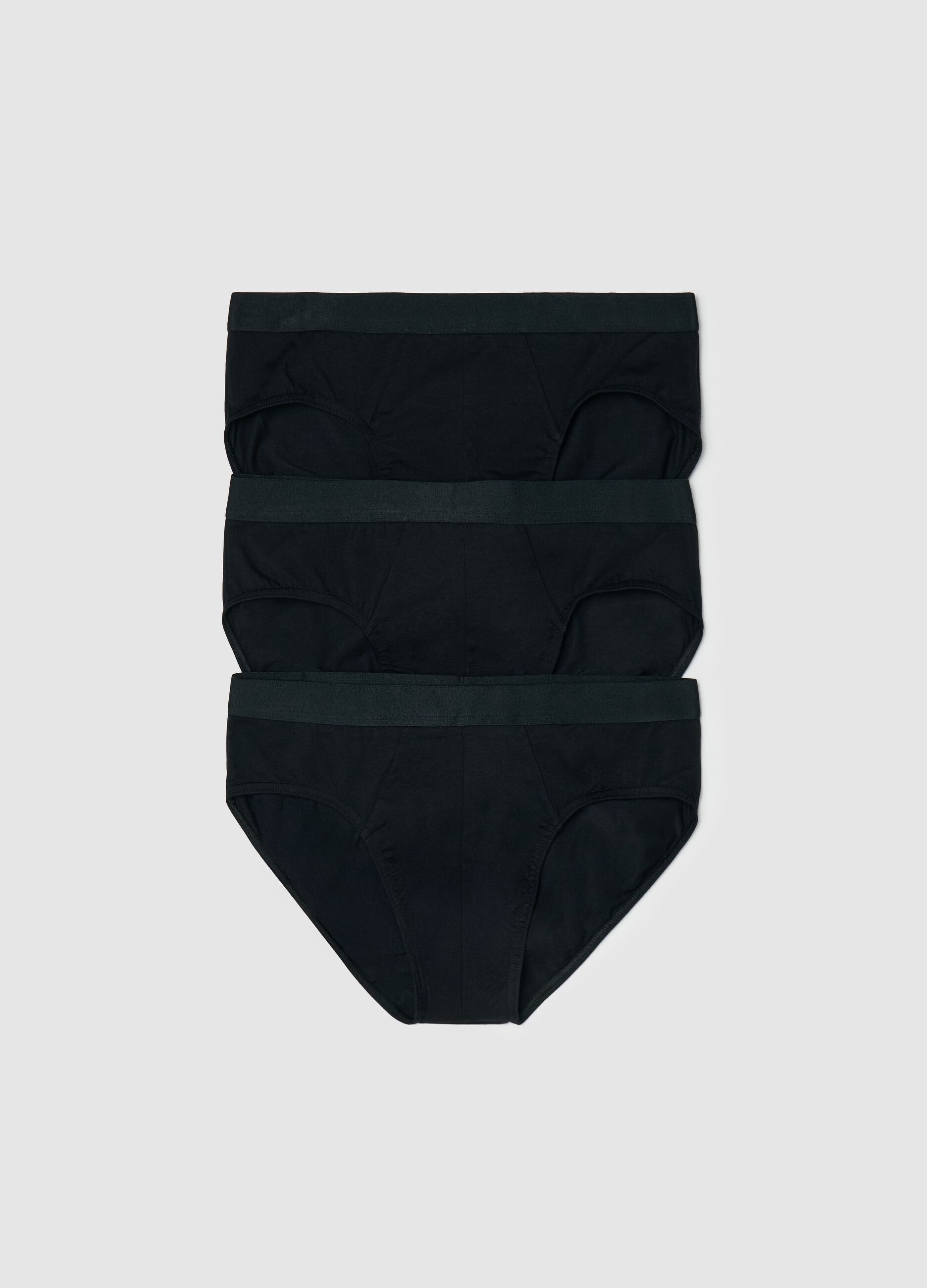 Tripack slip in cotone stretch 