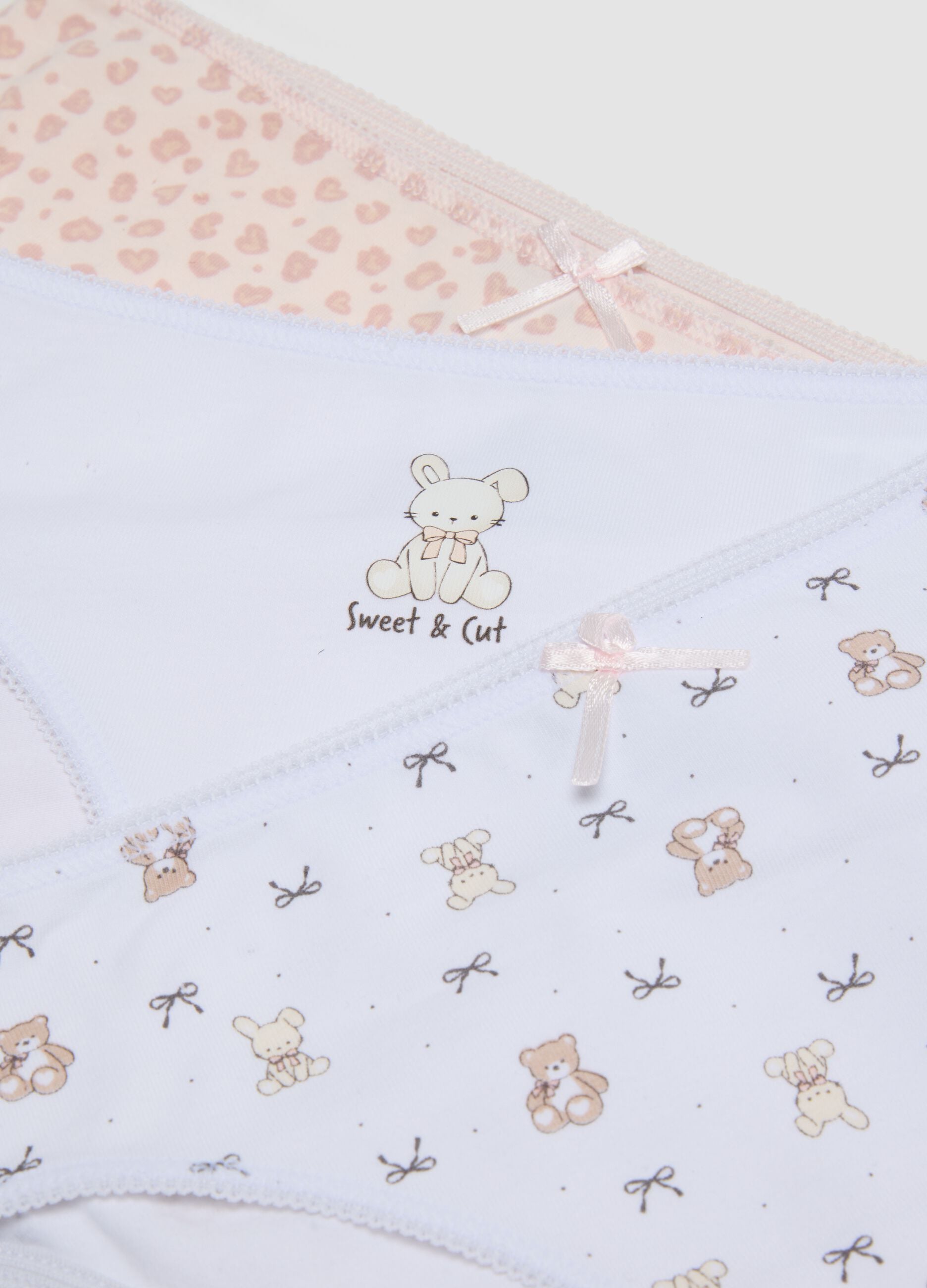 5-pack of multicoloured organic cotton briefs for girls