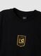 Black pure cotton T-shirt with Los Angeles FC print_5
