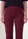 Red flared leggings in stretch cotton_2