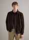 Brown genuine leather jacket regular fit with full zip_1