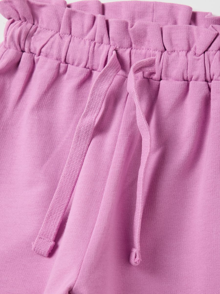 OVS Kids Pink Shorts with Elastic Belt_3