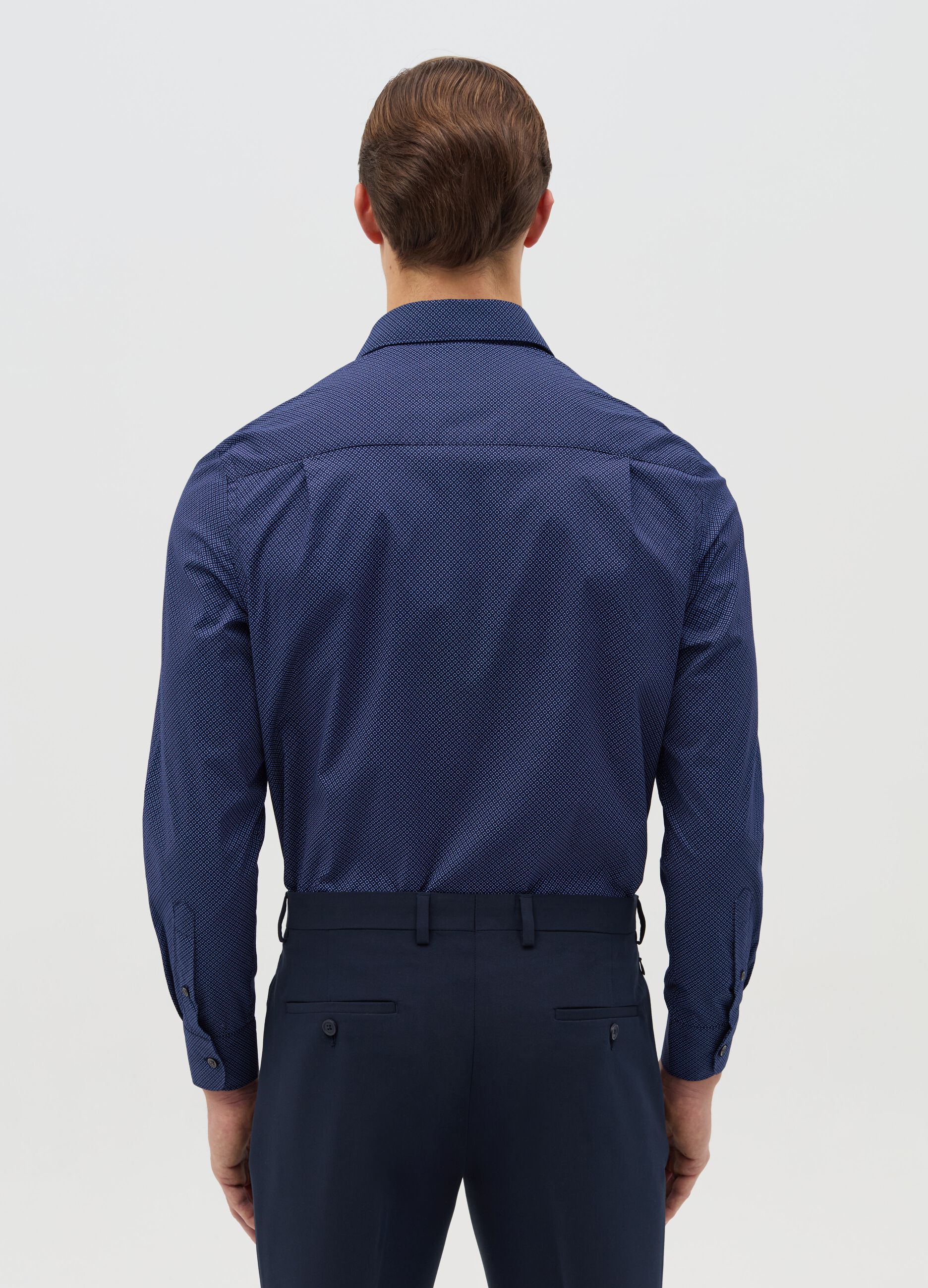 Regular-fit shirt with micro pattern