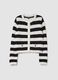 Striped cardigan with gold buttons_4