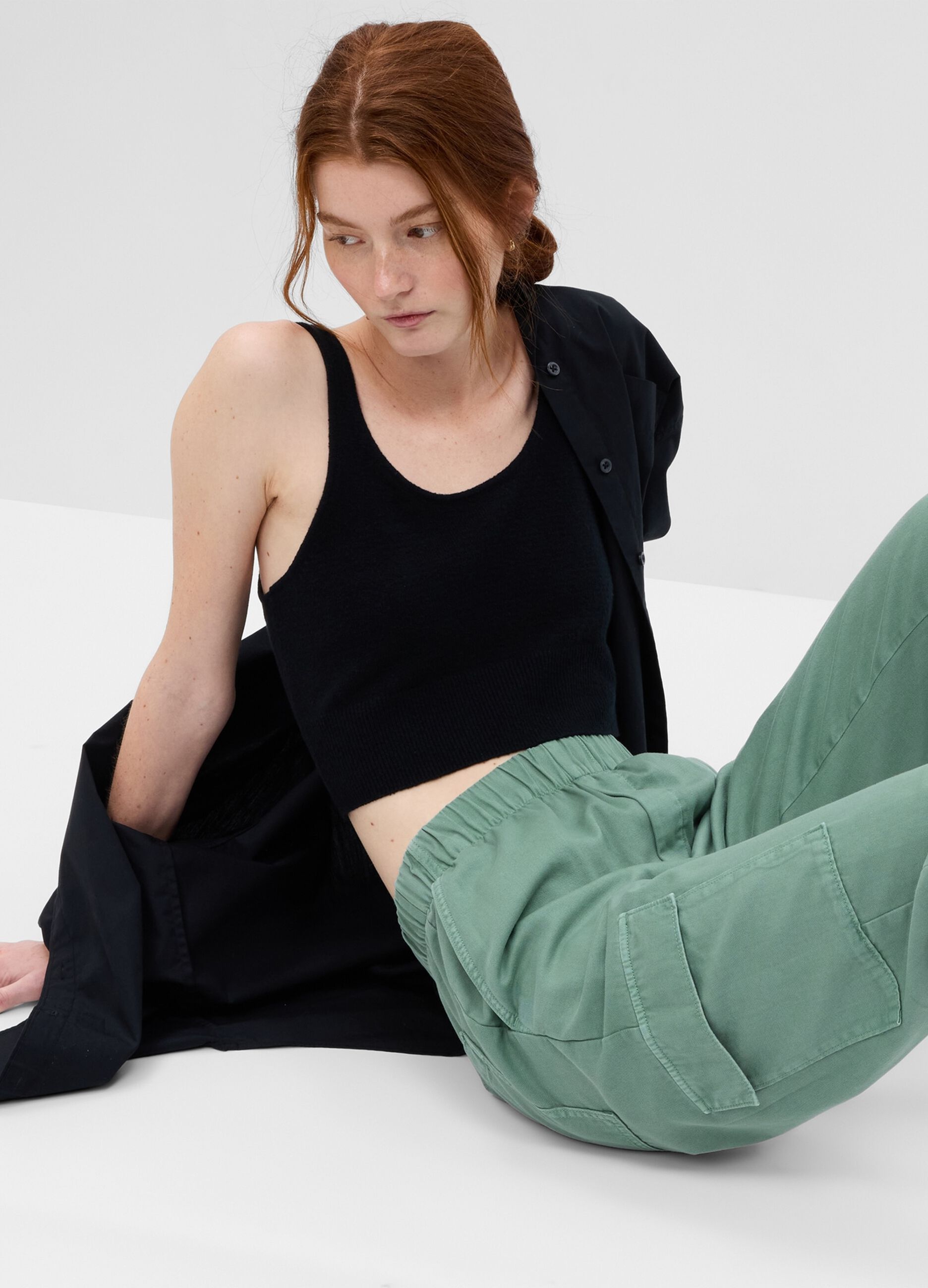 Cargo twill joggers