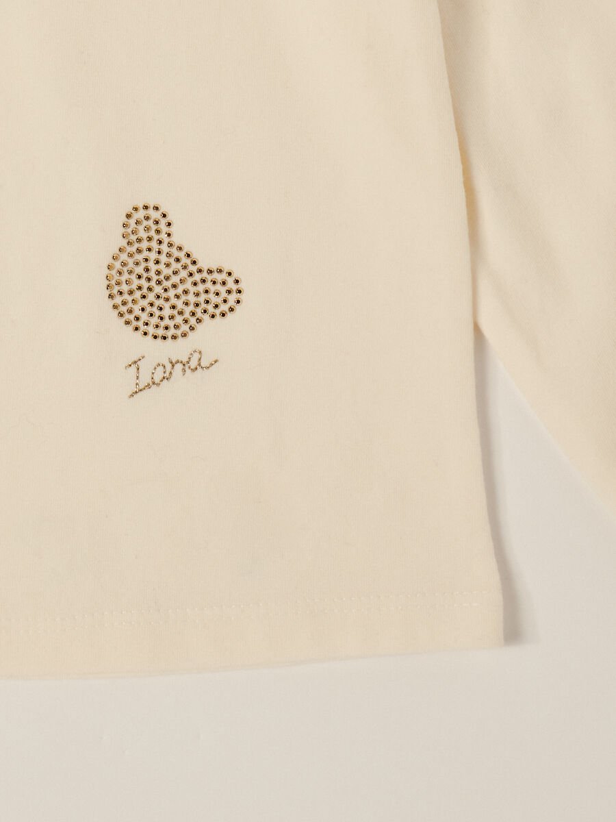 Maglia bianca elasticizzata a maniche lunghe_2